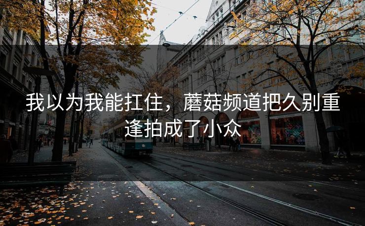 我以为我能扛住，蘑菇频道把久别重逢拍成了小众